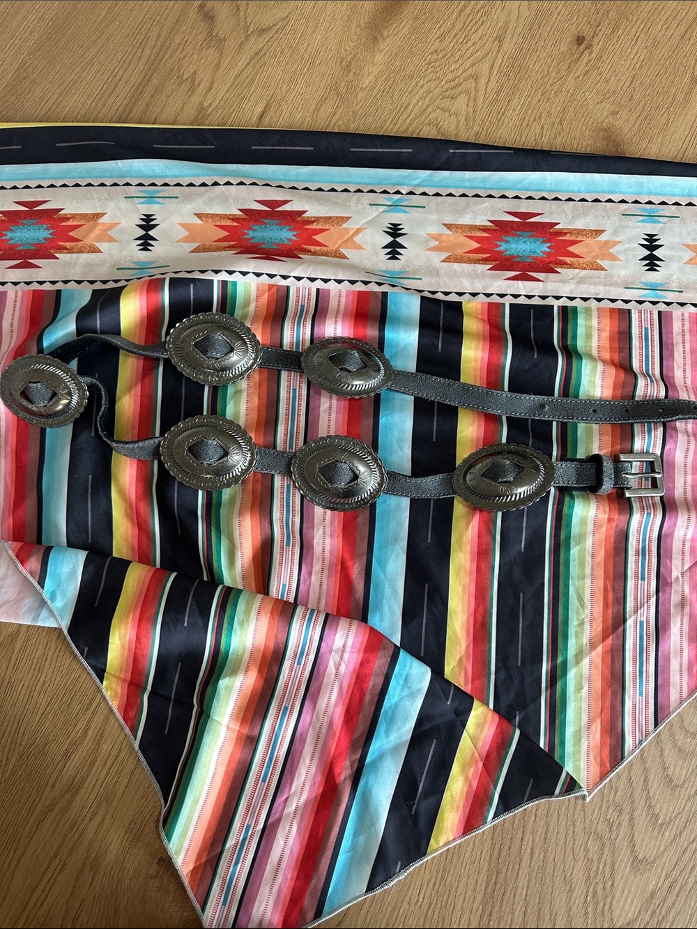 Concho belt and scarf set